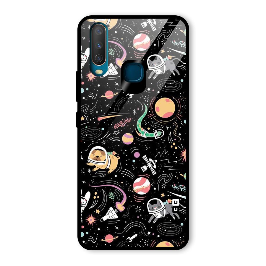 Dog Planetarium Glass Back Case for Vivo U10