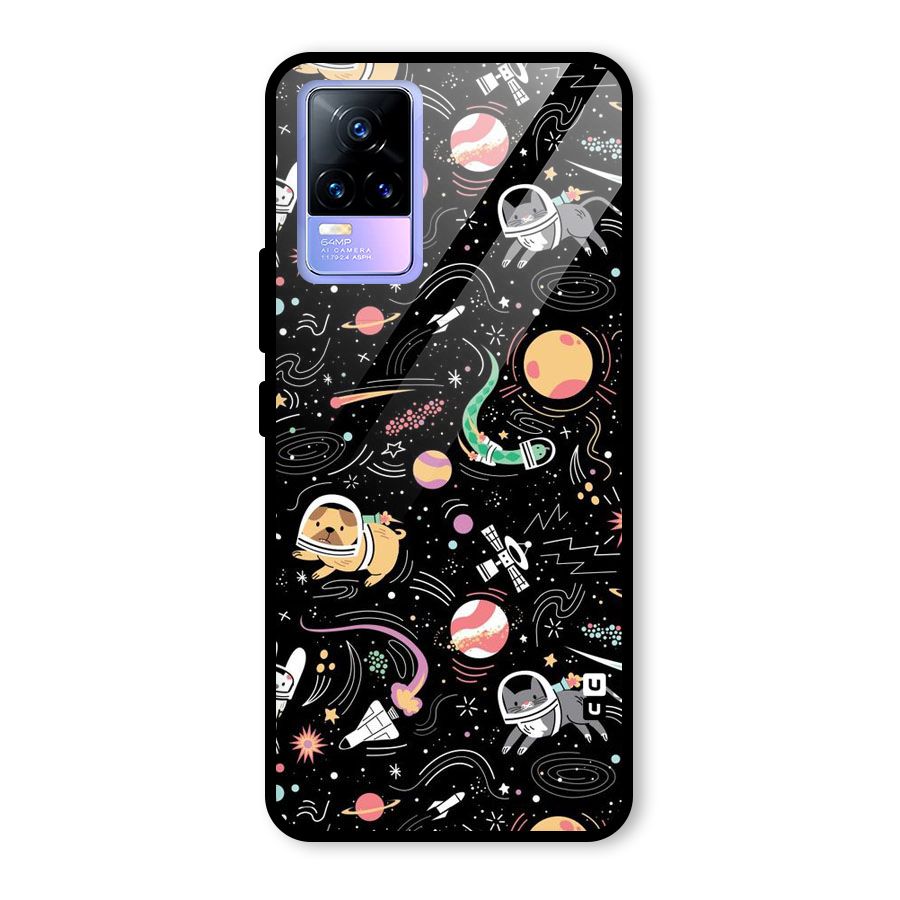 Dog Planetarium Glass Back Case for Vivo Y73