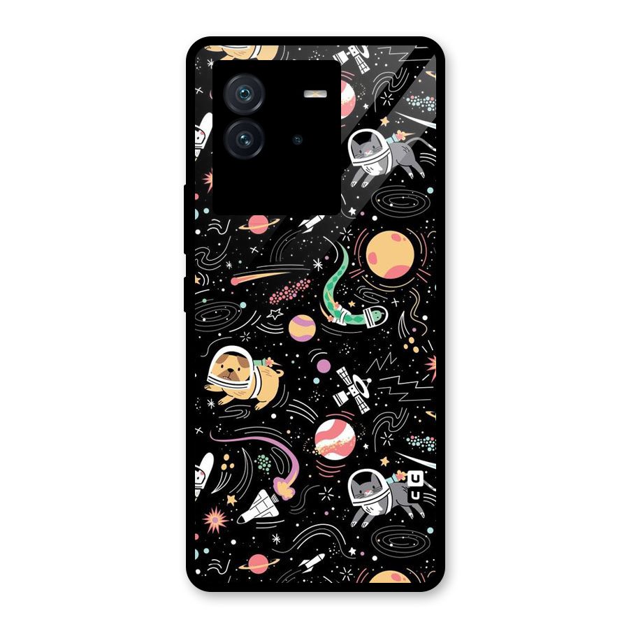 Dog Planetarium Glass Back Case for Vivo iQOO Neo 6 5G
