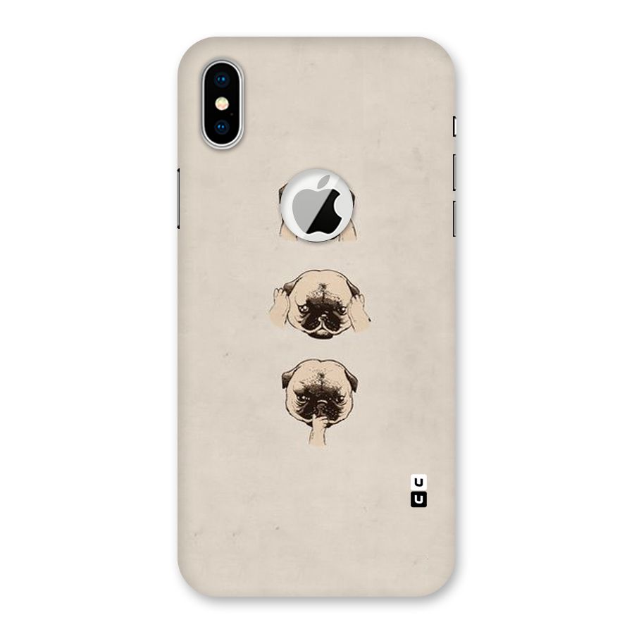 Doggo Moods Back Case for iPhone X Logo Cut