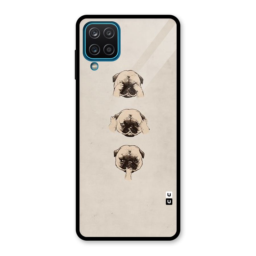 Doggo Moods Glass Back Case for Galaxy A12