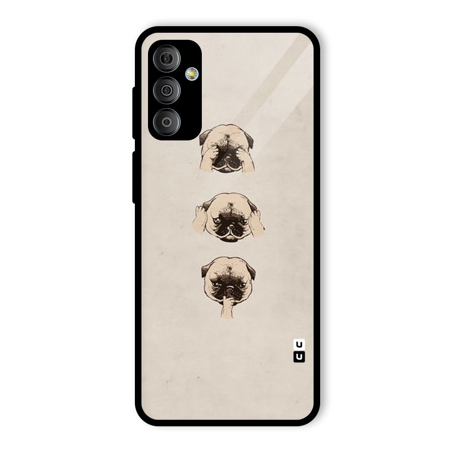 Doggo Moods Glass Back Case for Galaxy F23