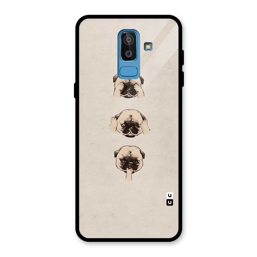 Doggo Moods Glass Back Case for Galaxy J8