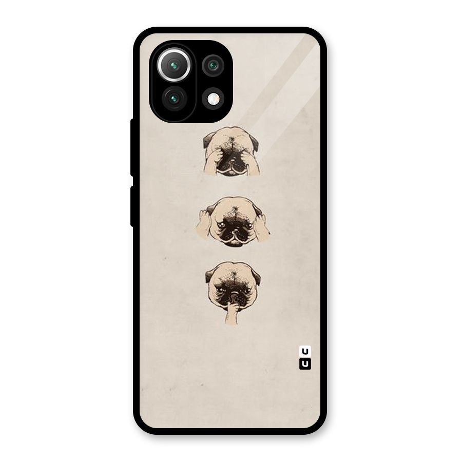 Doggo Moods Glass Back Case for Mi 11 Lite NE 5G