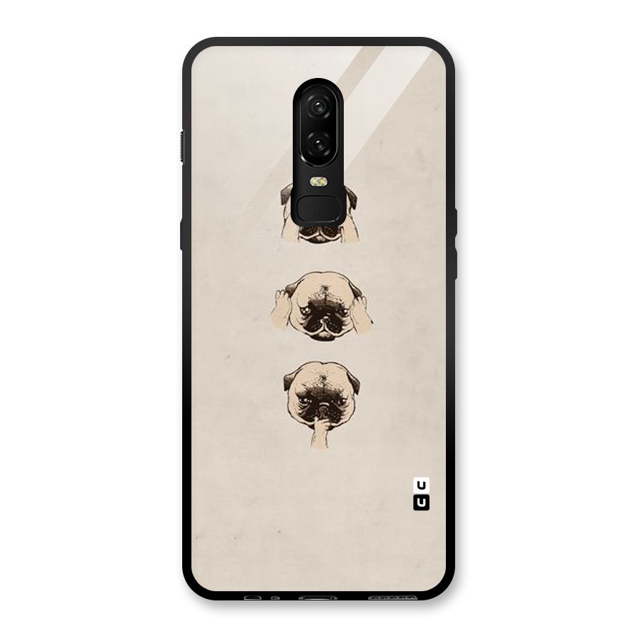 Doggo Moods Glass Back Case for OnePlus 6