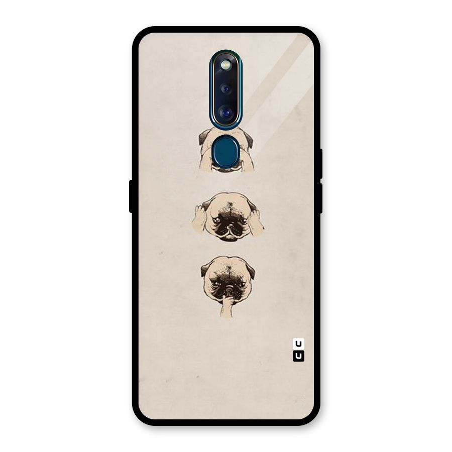 Doggo Moods Glass Back Case for Oppo F11 Pro