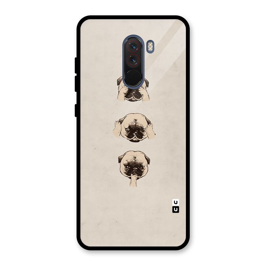 Doggo Moods Glass Back Case for Poco F1