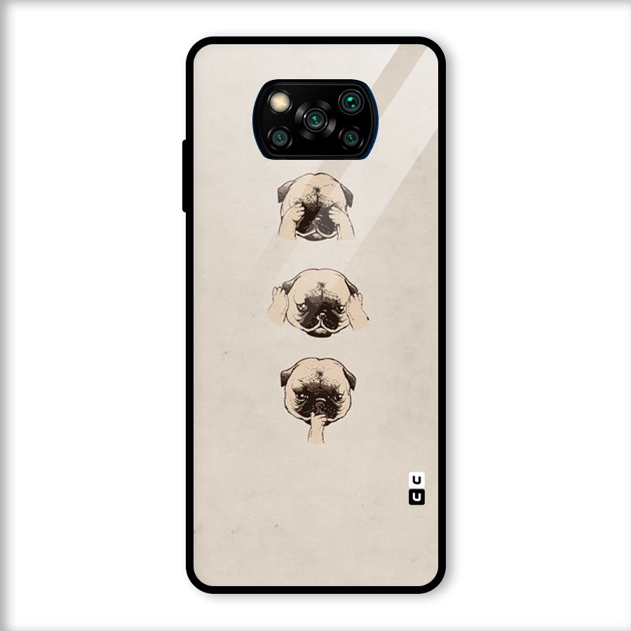 Doggo Moods Glass Back Case for Poco X3