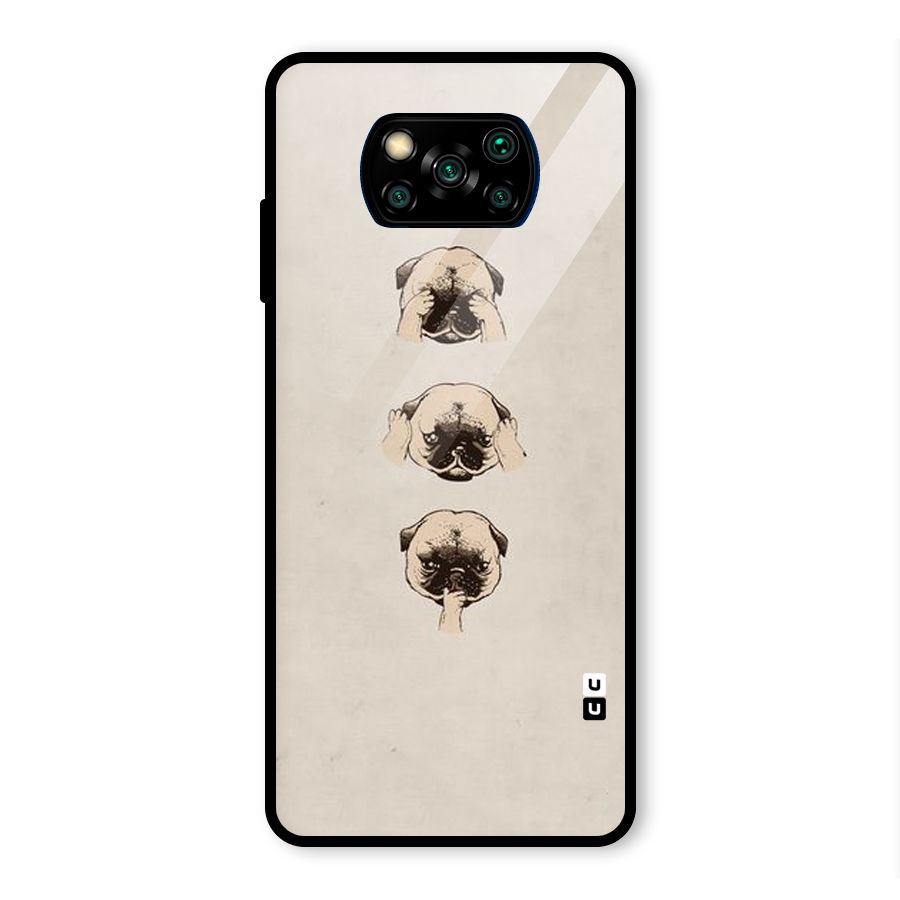 Doggo Moods Glass Back Case for Poco X3 Pro