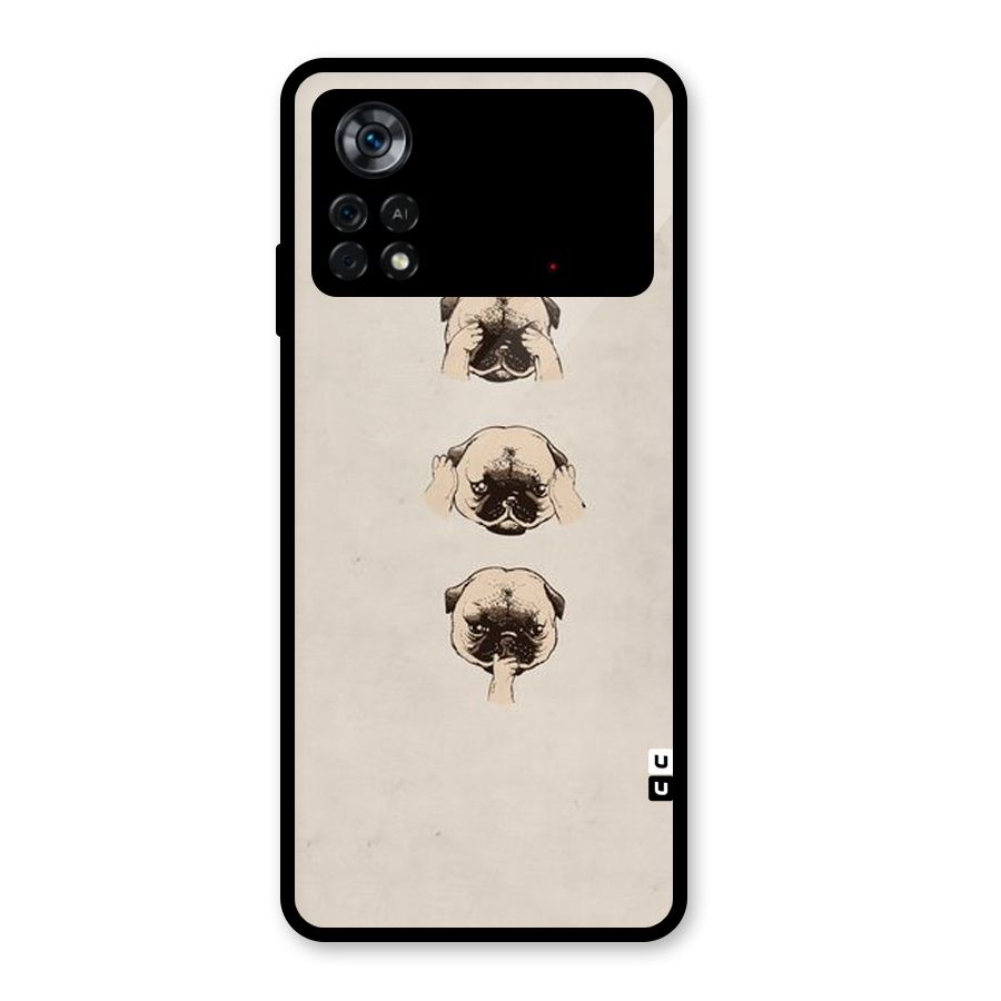 Doggo Moods Glass Back Case for Poco X4 Pro 5G