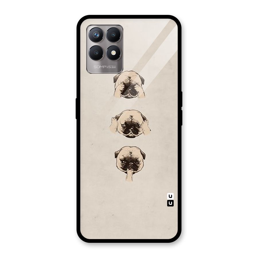 Doggo Moods Glass Back Case for Realme 8i