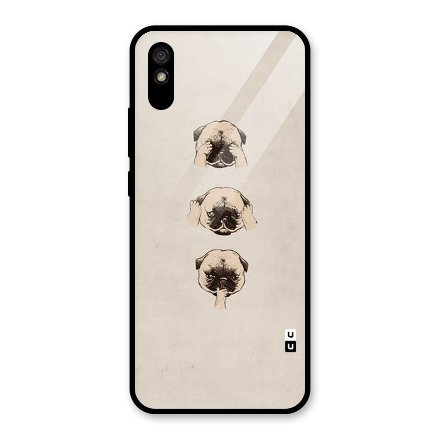 Doggo Moods Glass Back Case for Redmi 9A