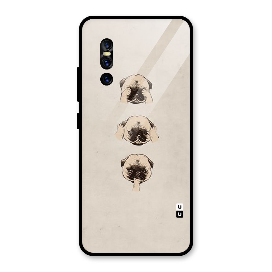 Doggo Moods Glass Back Case for Vivo V15 Pro