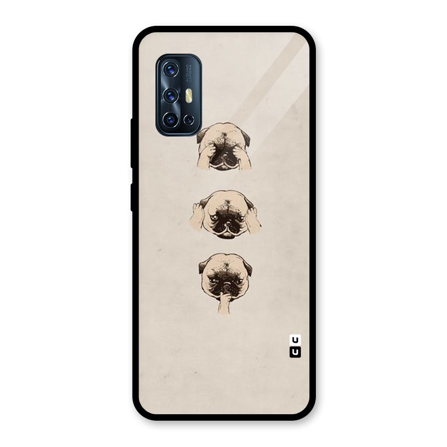 Doggo Moods Glass Back Case for Vivo V17