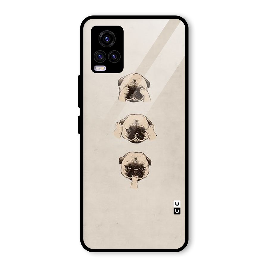 Doggo Moods Glass Back Case for Vivo V20