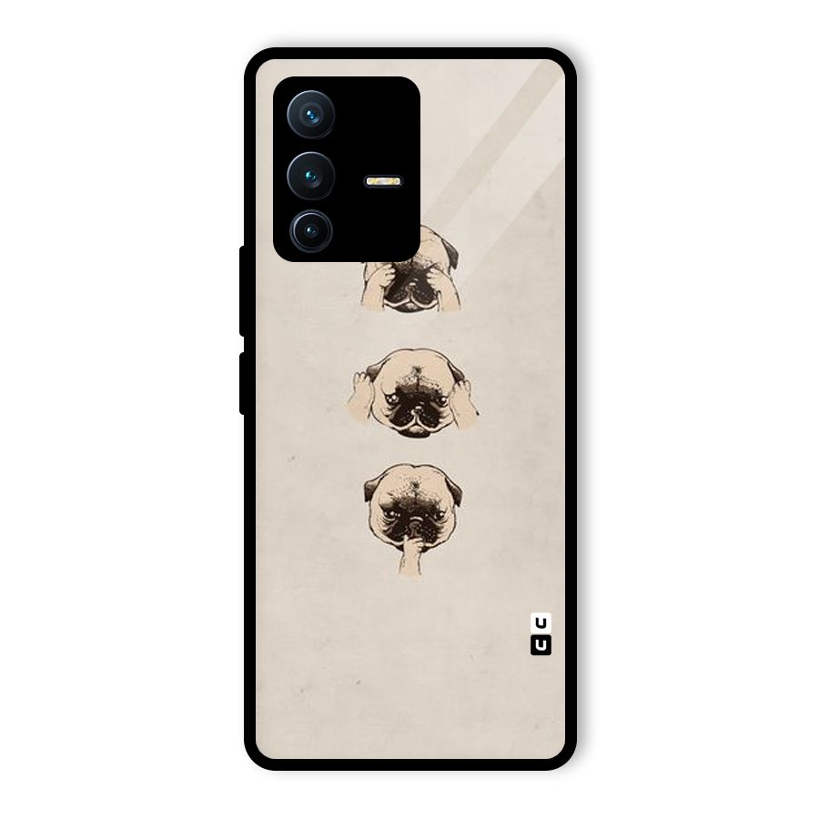 Doggo Moods Glass Back Case for Vivo V23 Pro