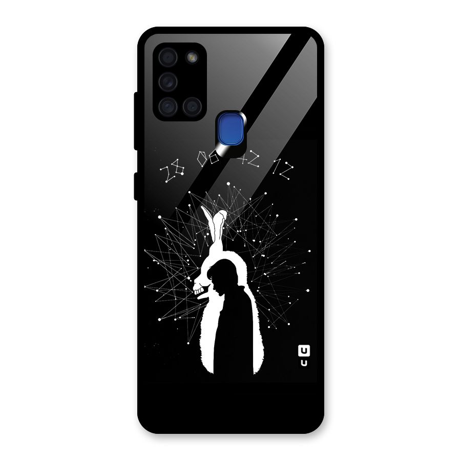 Donnie Darko Silhouette Glass Back Case for Galaxy A21s