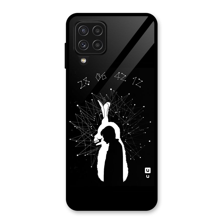 Donnie Darko Silhouette Glass Back Case for Galaxy A22 4G