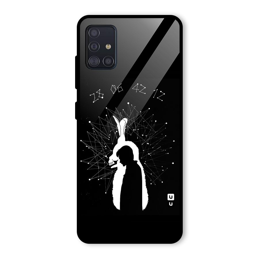 Donnie Darko Silhouette Glass Back Case for Galaxy A51
