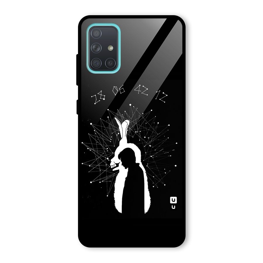 Donnie Darko Silhouette Glass Back Case for Galaxy A71
