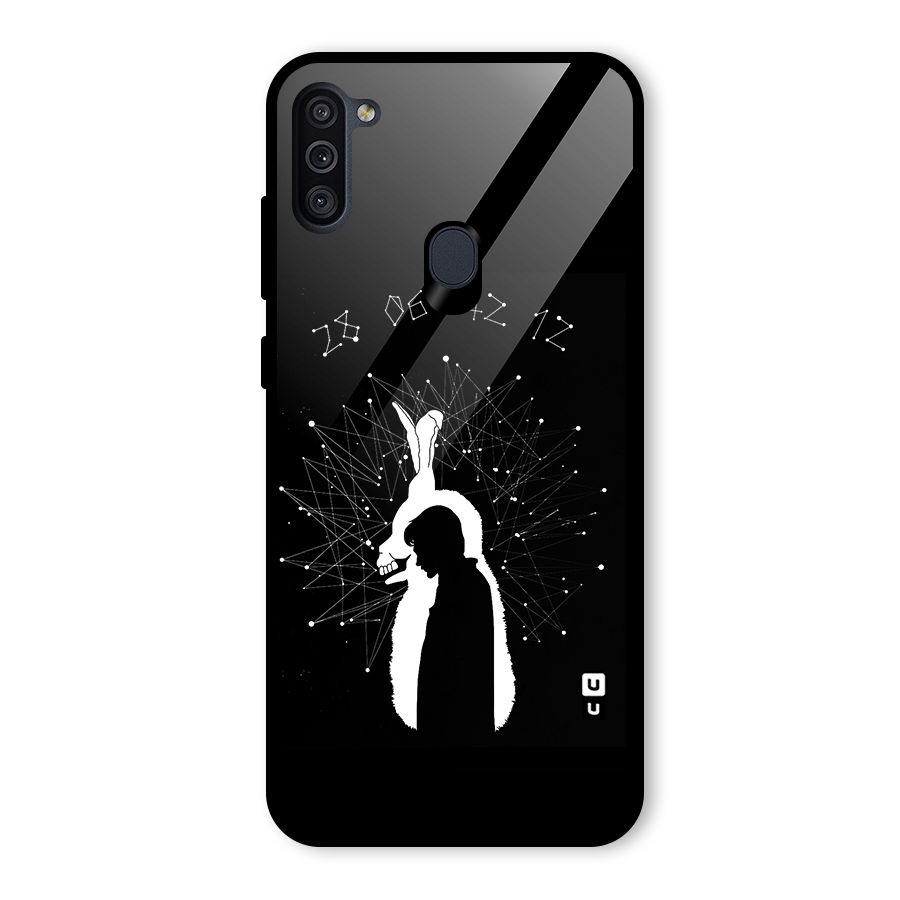Donnie Darko Silhouette Glass Back Case for Galaxy M11