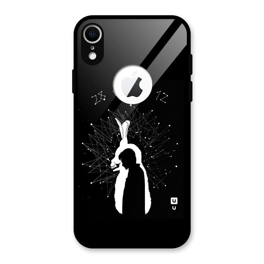 Donnie Darko Silhouette Glass Back Case for iPhone XR Logo Cut