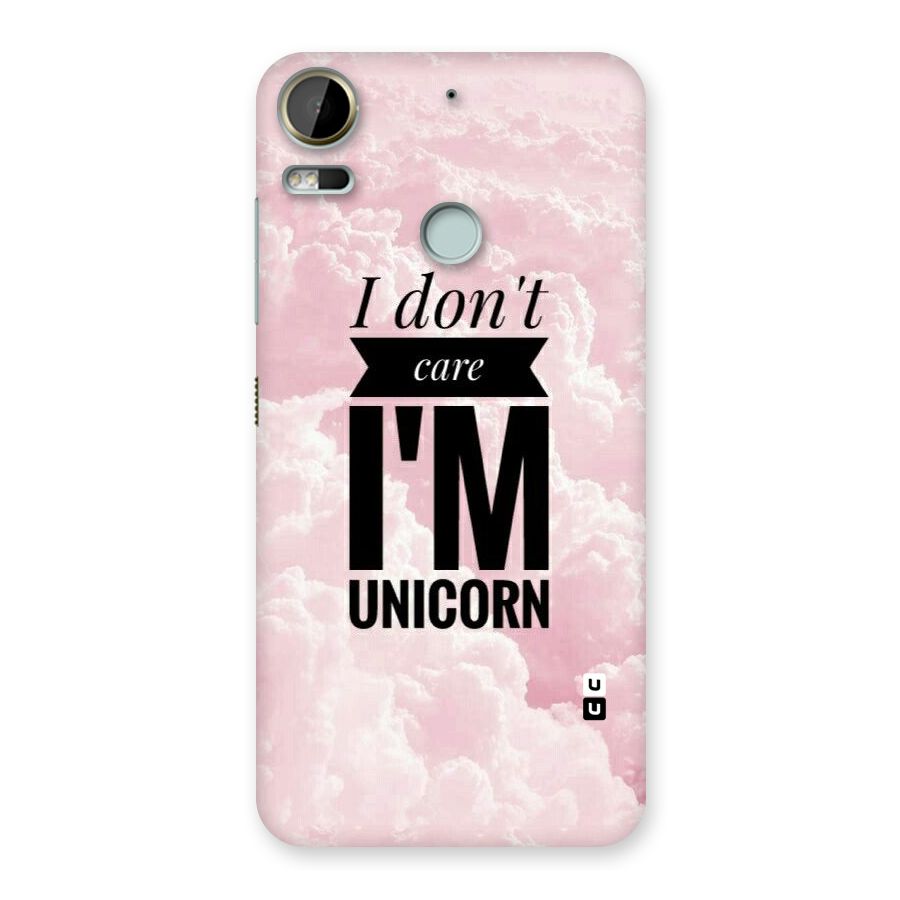 Dont Care Unicorn Back Case for Desire 10 Pro