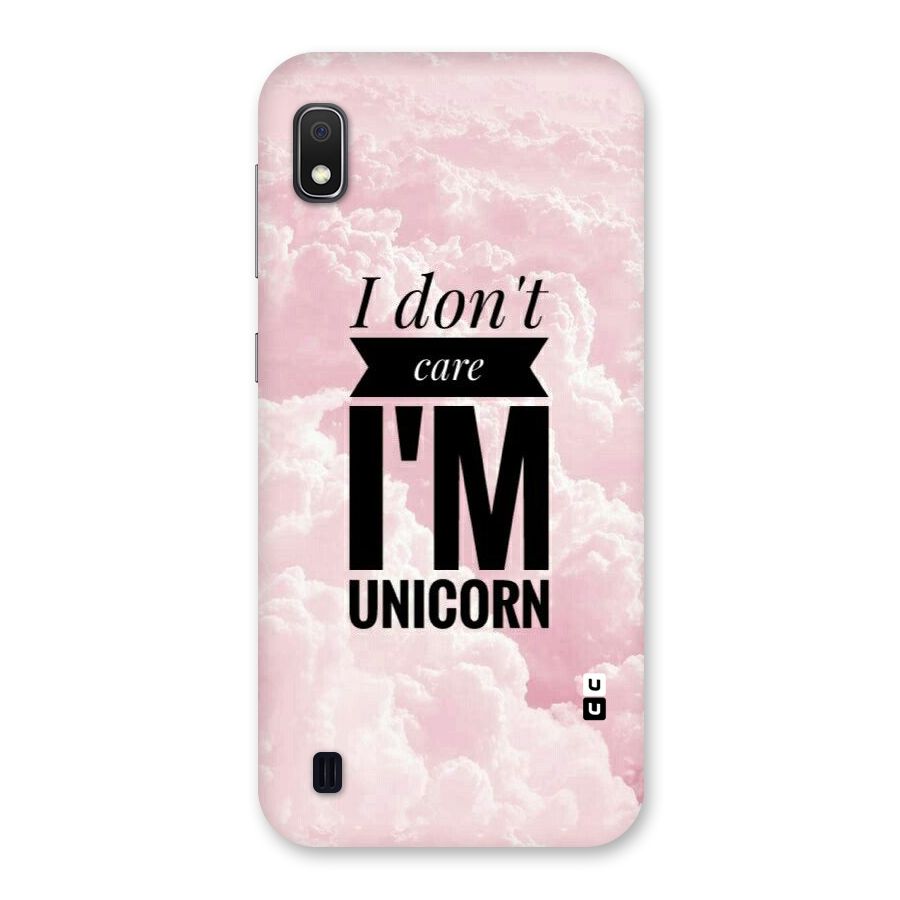Dont Care Unicorn Back Case for Galaxy A10