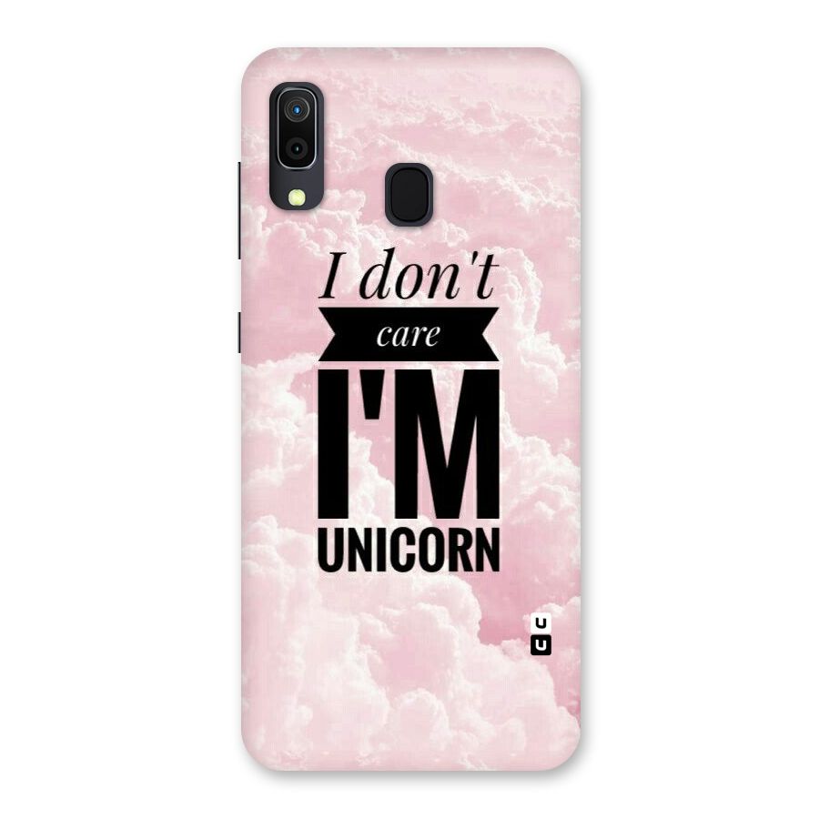 Dont Care Unicorn Back Case for Galaxy A30