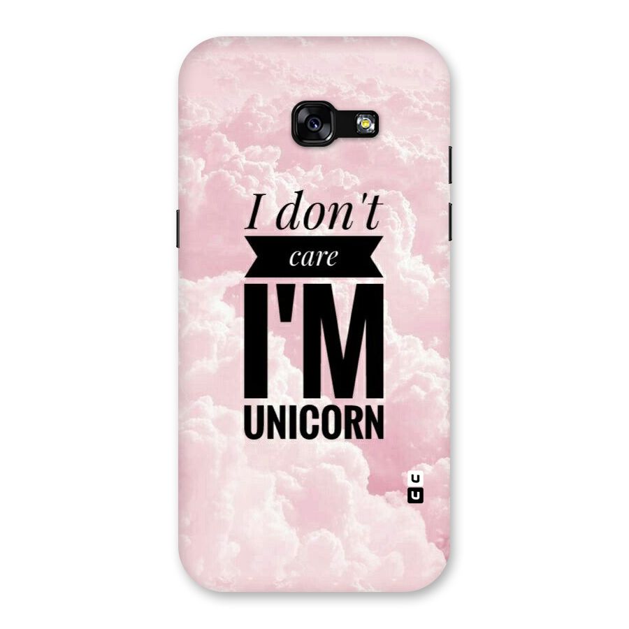Dont Care Unicorn Back Case for Galaxy A5 2017