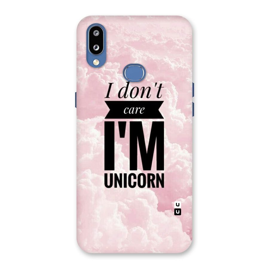 Dont Care Unicorn Back Case for Galaxy M01s
