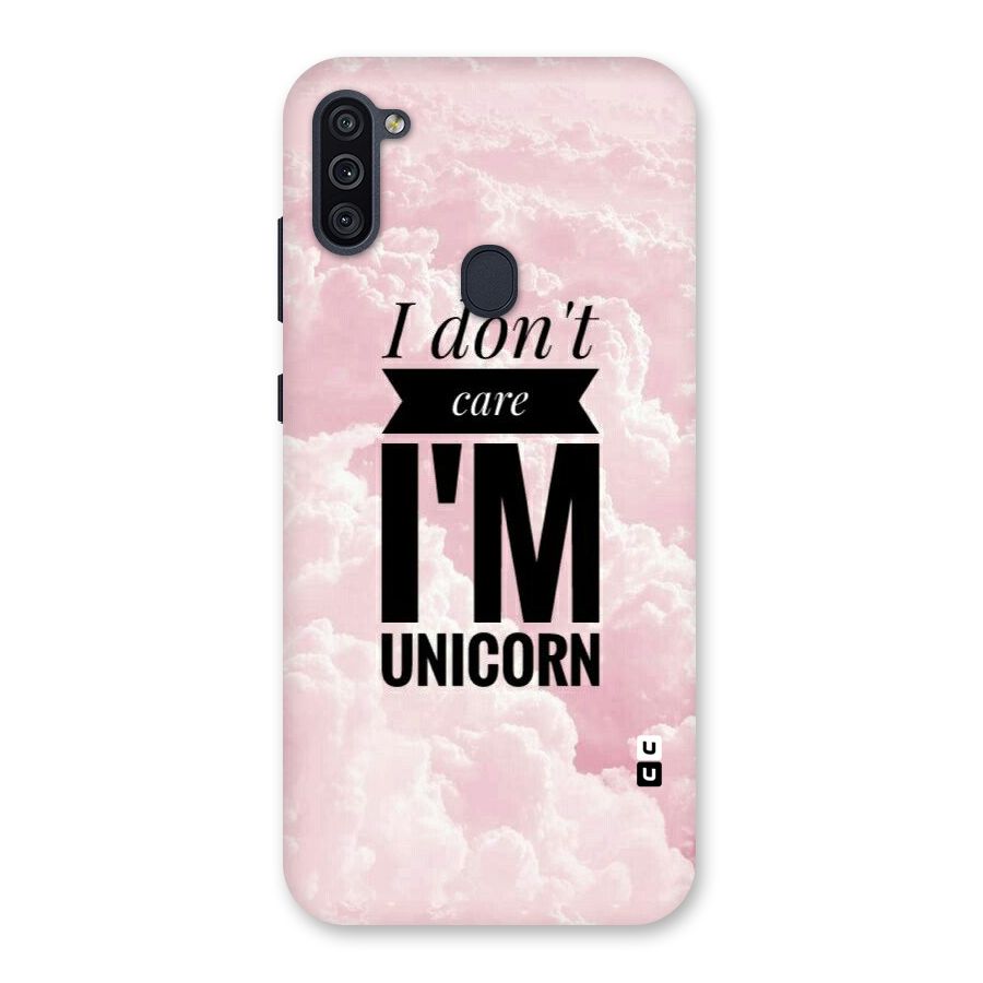 Dont Care Unicorn Back Case for Galaxy M11