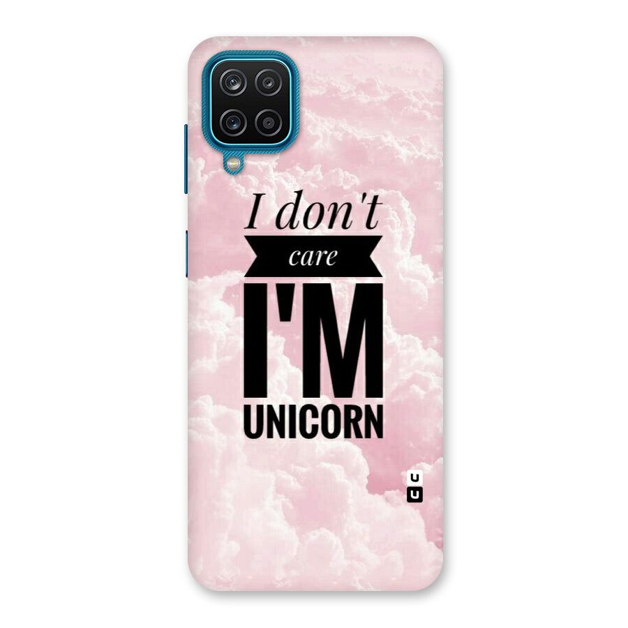 Dont Care Unicorn Back Case for Galaxy M12