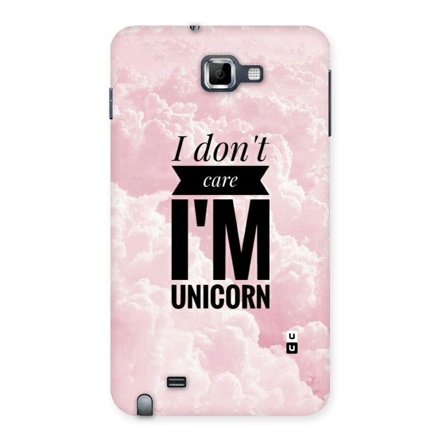 Dont Care Unicorn Back Case for Galaxy Note
