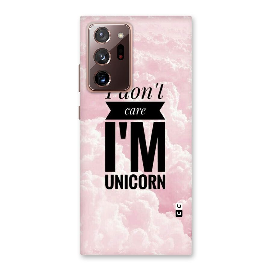 Dont Care Unicorn Back Case for Galaxy Note 20 Ultra
