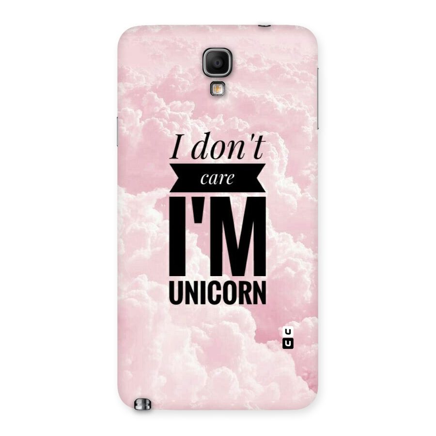 Dont Care Unicorn Back Case for Galaxy Note 3 Neo