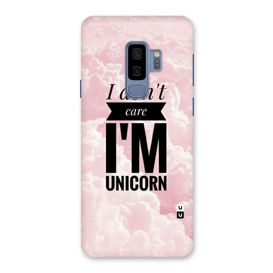 Dont Care Unicorn Back Case for Galaxy S9 Plus