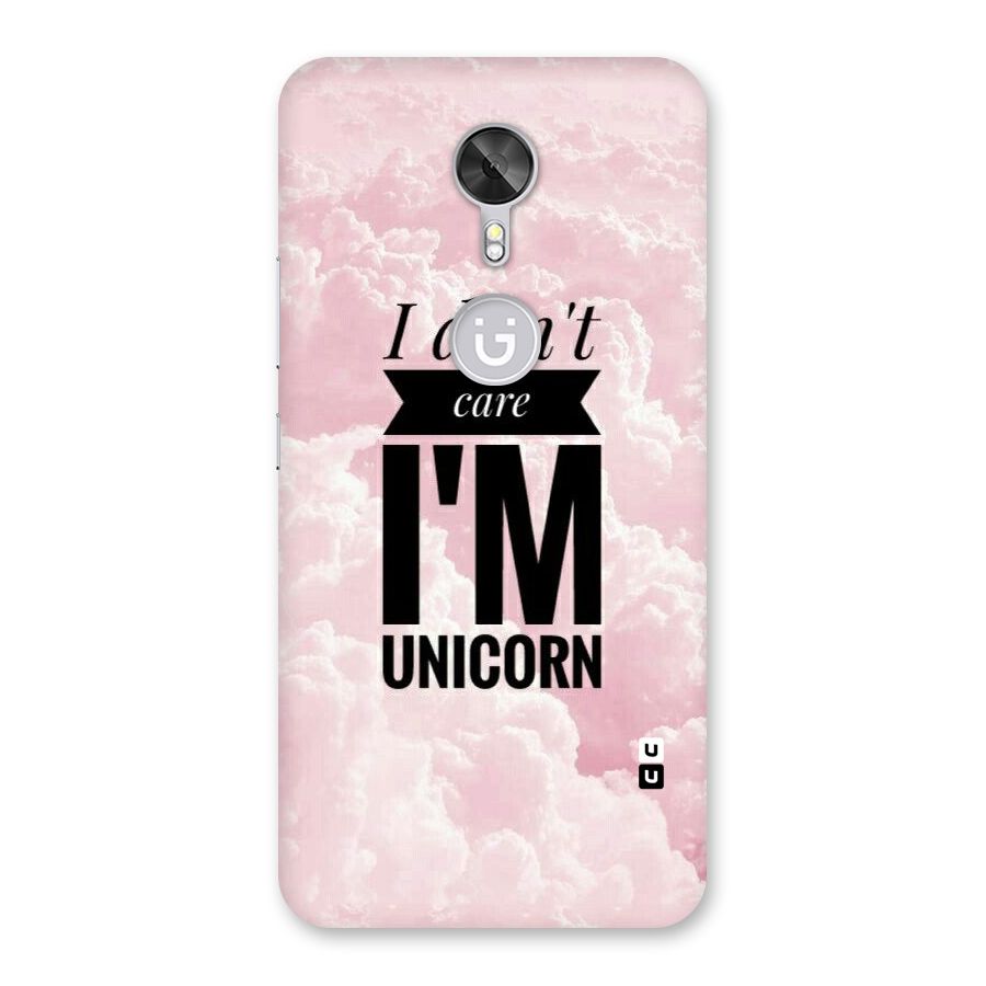 Dont Care Unicorn Back Case for Gionee A1
