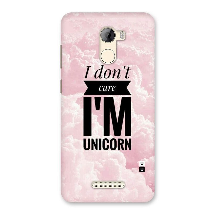 Dont Care Unicorn Back Case for Gionee A1 LIte