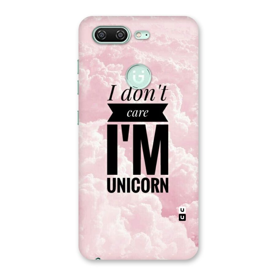 Dont Care Unicorn Back Case for Gionee S10