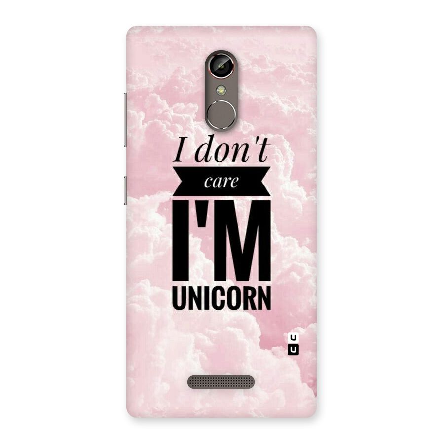 Dont Care Unicorn Back Case for Gionee S6s