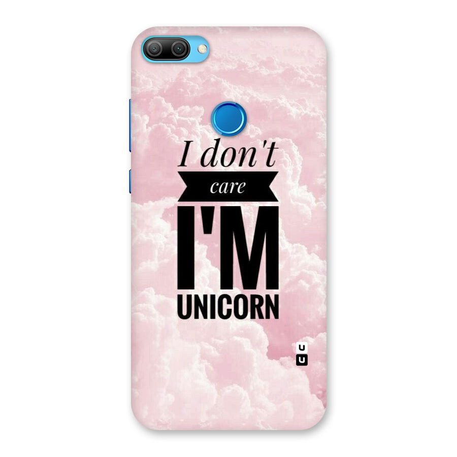 Dont Care Unicorn Back Case for Honor 9N