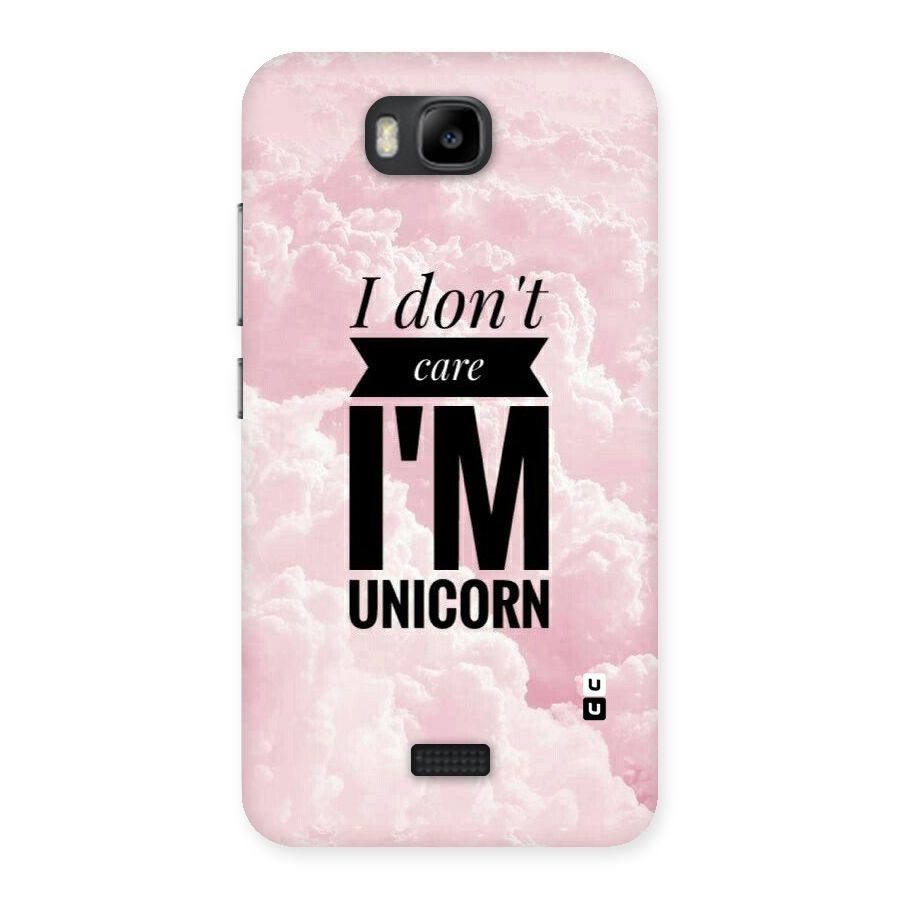 Dont Care Unicorn Back Case for Honor Bee
