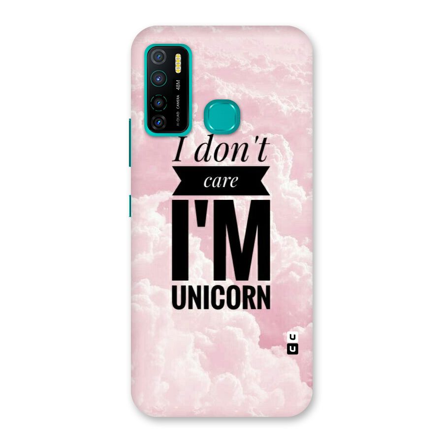 Dont Care Unicorn Back Case for Infinix Hot 9 Pro
