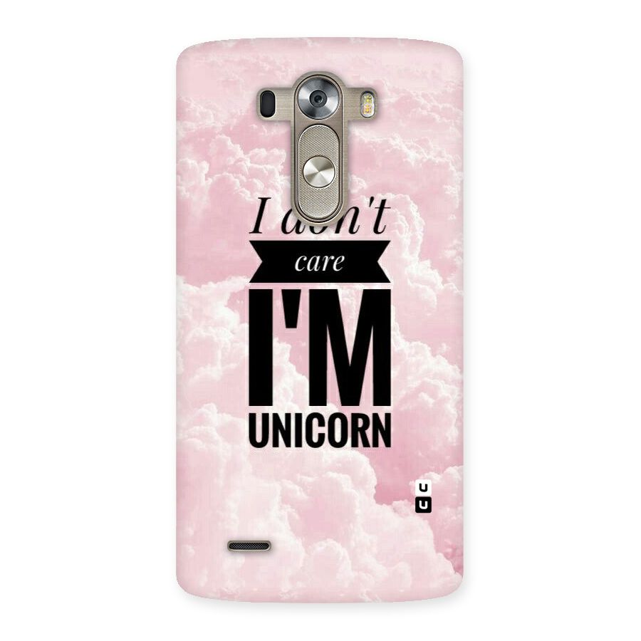 Dont Care Unicorn Back Case for LG G3