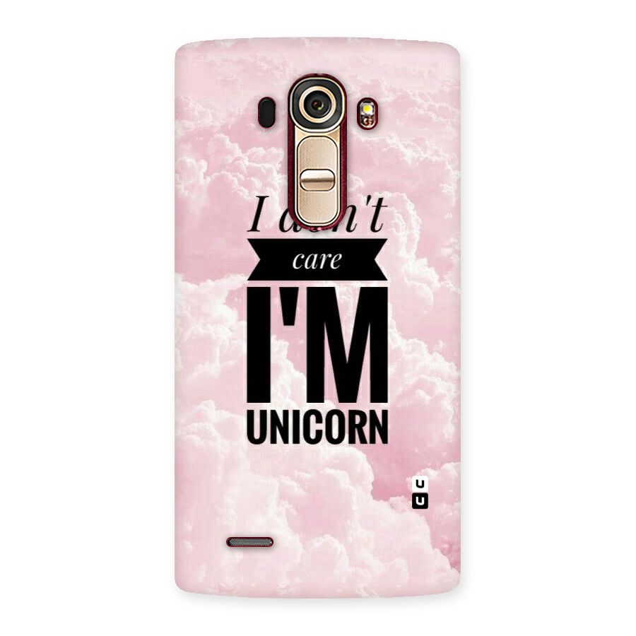 Dont Care Unicorn Back Case for LG G4