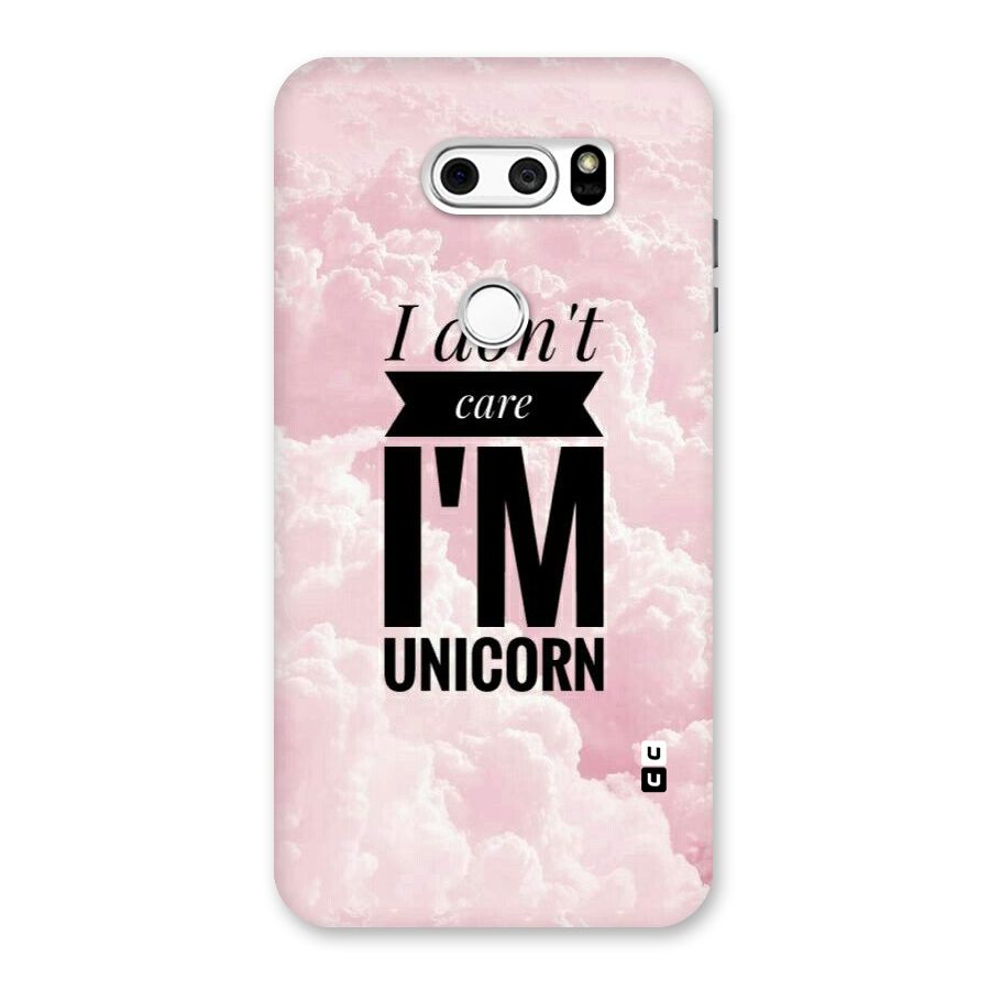Dont Care Unicorn Back Case for LG V30