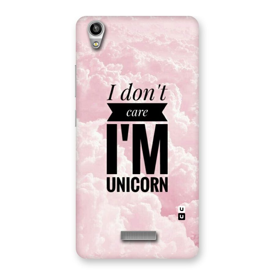 Dont Care Unicorn Back Case for Lava-Pixel-V1