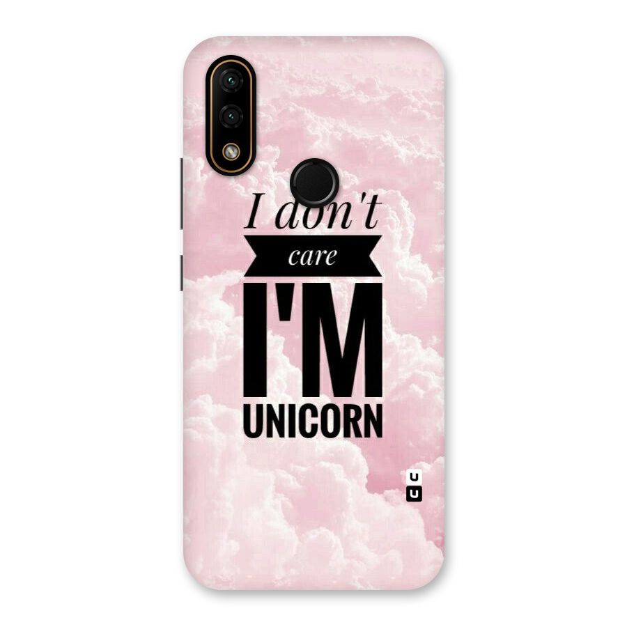 Dont Care Unicorn Back Case for Lenovo A6 Note