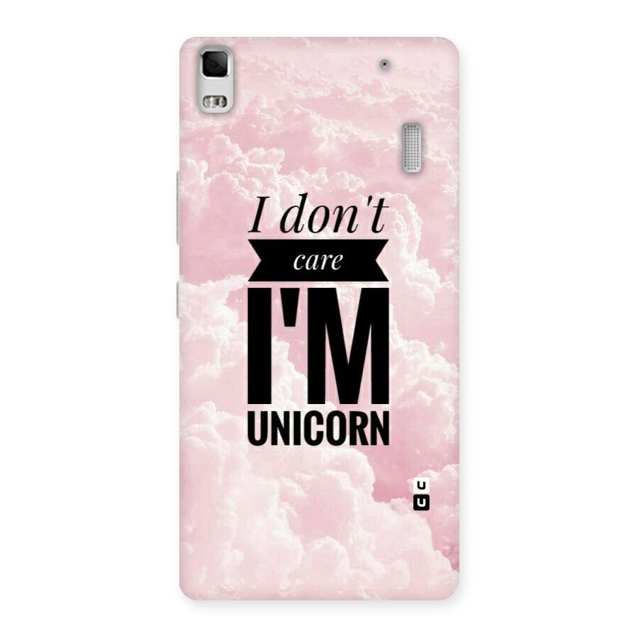 Dont Care Unicorn Back Case for Lenovo A7000